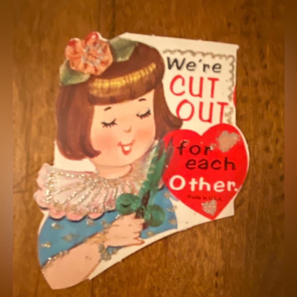 Vintage 1960's Valentines Cards Unused Lot of 6 - Picture 3 of 8